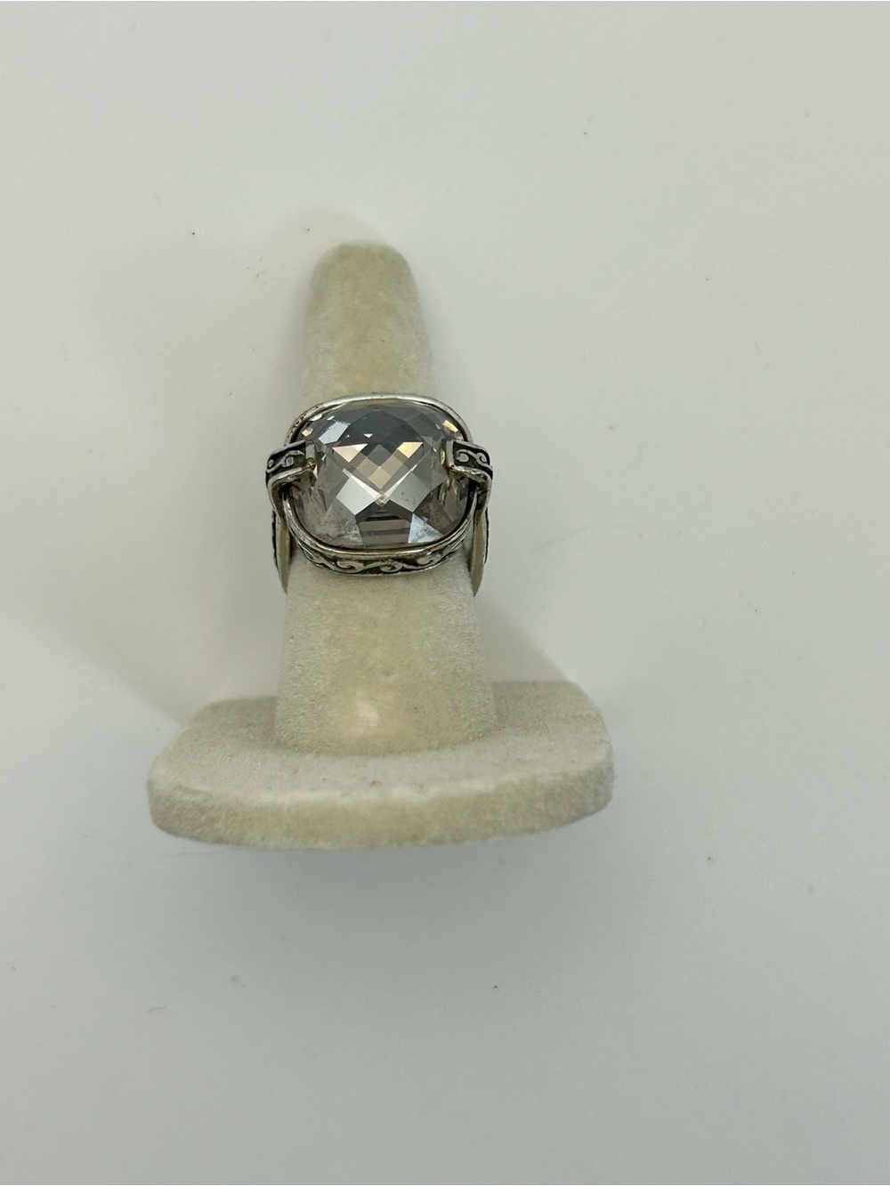 Brighton Venus Rising Ring Size 6 Silver Plated Smoky Quartz Crystal